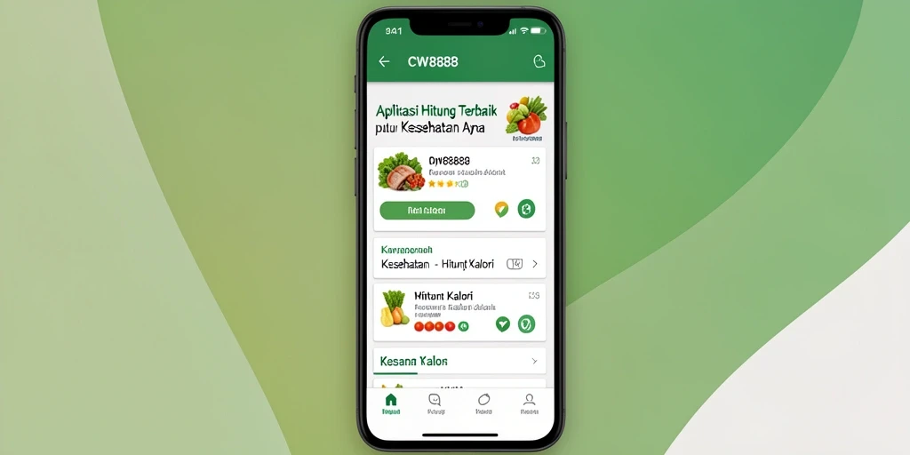 Antarmuka user-friendly CW8888 untuk menghitung kalori.