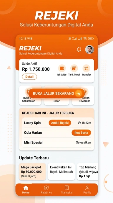 Tampilan link alternatif rejeki